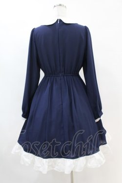 画像2: axes femme POETIQUE / ヨーク切替ワンピース M ネイビー H-25-07-06-1039-AX-OP-NS-ZH