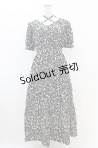 DearMyLoveRose / クロスホルターティアードワンピース M ブラック H-25-07-06-1040-EL-OP-NS-ZH