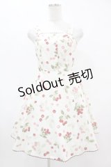 Secret Honey / チェリープリントワンピース Free オフ H-25-07-06-1045-CA-OP-NS-ZH