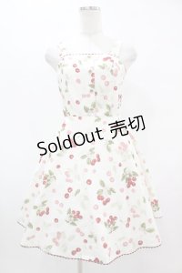 Secret Honey / チェリープリントワンピース Free オフ H-25-07-06-1045-CA-OP-NS-ZH