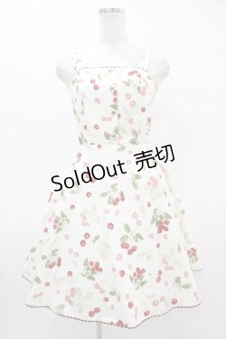 画像1: Secret Honey / チェリープリントワンピース Free オフ H-25-07-06-1045-CA-OP-NS-ZH