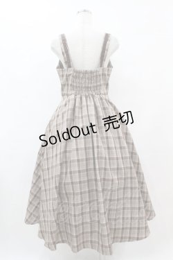 画像2: m petit by misako / AMCHKスクエアネックジャンパースカート L ブラウン H-25-07-06-1046-LO-OP-NS-ZH