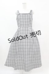 m petit by misako / AMCHKスクエアネックジャンパースカート L ブラック H-25-07-06-1047-LO-OP-NS-ZH