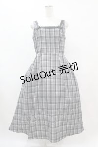 m petit by misako / AMCHKスクエアネックジャンパースカート L ブラック H-25-07-06-1047-LO-OP-NS-ZH