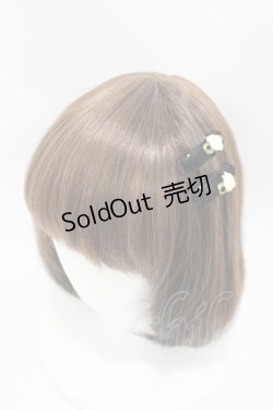 画像1: m petit by misako / AM*NI4Pクリップ  ブラック H-25-07-06-1006-LO-AC-NS-ZH