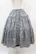 m petit by misako / NINA’Sコラボ トワルドジュイリバーシブルスカート L グレー/ブラックリバーシブル H-25-07-06-1049-LO-SK-NS-ZH