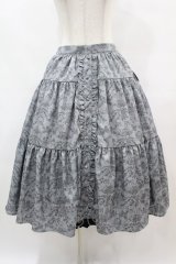 m petit by misako / NINA’Sコラボ トワルドジュイリバーシブルスカート L グレー/ブラックリバーシブル H-25-07-06-1049-LO-SK-NS-ZH