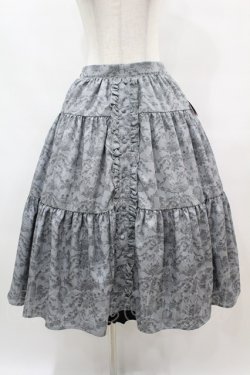 画像1: m petit by misako / NINA’Sコラボ トワルドジュイリバーシブルスカート L グレー/ブラックリバーシブル H-25-07-06-1049-LO-SK-NS-ZH