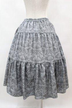 画像2: m petit by misako / NINA’Sコラボ トワルドジュイリバーシブルスカート L グレー/ブラックリバーシブル H-25-07-06-1049-LO-SK-NS-ZH