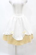 axes femme POETIQUE / フリルエプロンデザインスカート M イエロー H-25-07-06-1054-AX-SK-NS-ZH