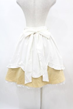 画像2: axes femme POETIQUE / フリルエプロンデザインスカート M イエロー H-25-07-06-1054-AX-SK-NS-ZH