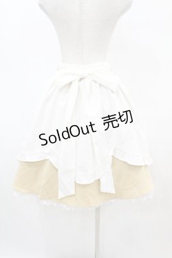画像2: axes femme POETIQUE / フリルエプロンデザインスカート M イエロー H-25-07-06-1054-AX-SK-NS-ZH