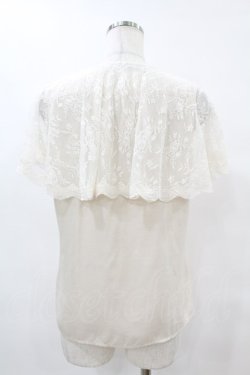 画像2: an another angelus / レースケープ衿ブラウス Free IVORY H-25-07-06-1057-CA-BL-NS-ZH