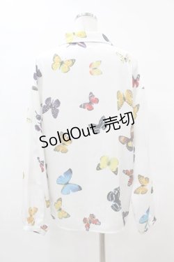 画像2: merry jenny / mothシャツ  オフホワイト H-25-07-06-1058-LO-BL-KB-ZH
