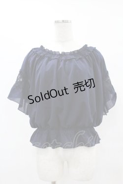 画像1: axes femme / シフォントップス M ネイビー H-25-07-06-1059-AX-BL-NS-ZH