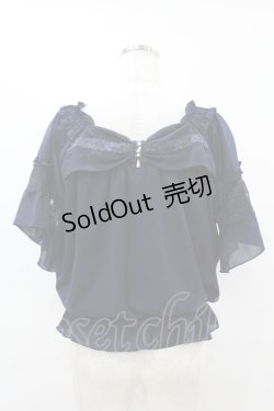 画像2: axes femme / シフォントップス M ネイビー H-25-07-06-1059-AX-BL-NS-ZH