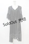 axes femme / バックレースデザインガウン M ブラック H-25-07-06-1061-AX-TO-NS-ZH