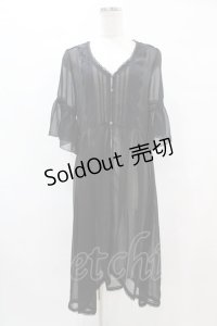 axes femme / バックレースデザインガウン M ブラック H-25-07-06-1061-AX-TO-NS-ZH