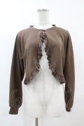 m petit by misako / MSKバラBフリルボレロ M ブラウン H-25-07-06-1062-LO-TO-NS-ZH