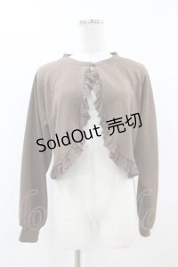 m petit by misako / MSKバラBフリルボレロ M ブラウン H-25-07-06-1062-LO-TO-NS-ZH