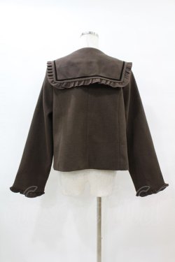画像2: m petit by misako / セーラーショートコート L ブラウン H-25-07-06-1063-LO-CO-NS-ZH
