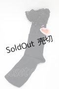 BABY,THE STARS SHINE BRIGHT / リボン通しレースハイソックス  ブラック H-25-07-06-1008-BA-ZA-NS-ZH