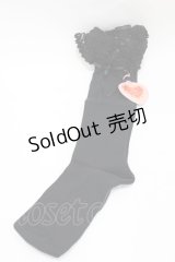 BABY,THE STARS SHINE BRIGHT / リボン通しレースハイソックス  ブラック H-25-07-06-1008-BA-ZA-NS-ZH