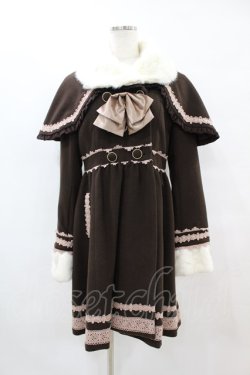 画像1: axes femme POETIQUE / プリンセスケープコート M ブラウン H-25-07-06-1064-AX-CO-NS-ZH