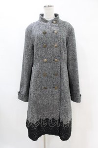 axes femme Red label / スタンド襟ダブルボタンコート L ブラック H-25-07-06-1066-PU-CO-NS-ZT-C065
