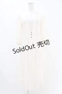 axes femme / 総レースガウン M 生成り H-25-07-06-1069-AX-TO-NS-ZH