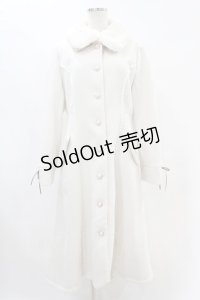 axes femme / ファー襟フィッシュテールコート L オフ H-25-07-06-1070-AX-CO-NS-ZT-C065