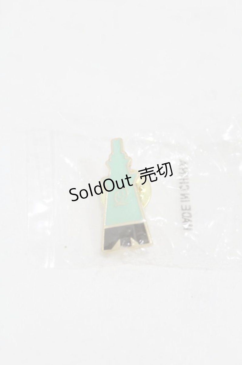 画像1: Q-pot. / スカイツリーピンバッチ  ミント H-25-11-04-1008-QP-ZA-KB-ZH (1)