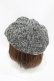 画像2: Swankiss / SX tweed casquette  ブラック H-25-07-06-1002-CA-AC-NS-ZH (2)