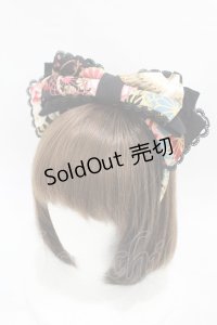 metamorphose / 花鳥風月〜乙女のはなごろも〜リボンカチューシャ  黒紅 H-25-07-06-1003-ME-AC-NS-ZH