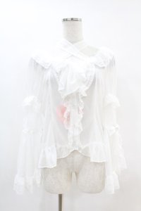 BABY,THE STARS SHINE BRIGHT / シフォンプリンセスドレスブラウス Free オフ白 H-25-07-06-1030-BA-BL-NS-ZH