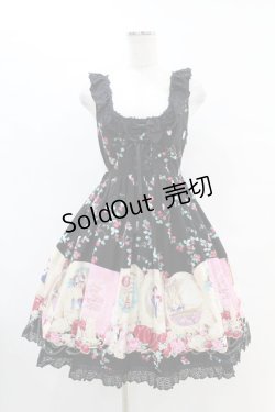 画像1: BABY,THE STARS SHINE BRIGHT / コルセットジャンパースカート（Snow White） Free ブラック H-25-07-06-1034-BA-OP-NS-ZH