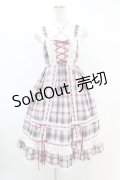 BABY,THE STARS SHINE BRIGHT / タータンチェックベビードールジャンパースカート Free ピンク H-25-07-06-1035-BA-OP-NS-ZH