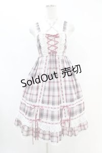 BABY,THE STARS SHINE BRIGHT / タータンチェックベビードールジャンパースカート Free ピンク H-25-07-06-1035-BA-OP-NS-ZH