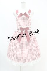 BABY,THE STARS SHINE BRIGHT / マーガレットのpresageギンガムジャンパースカート Free エンジ H-25-07-06-1036-BA-OP-NS-ZH