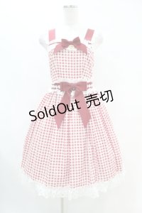 BABY,THE STARS SHINE BRIGHT / マーガレットのpresageギンガムジャンパースカート Free エンジ H-25-07-06-1036-BA-OP-NS-ZH
