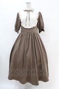 m petit by misako / ナシジムジキリカエワンピース M ブラウン H-25-07-06-1037-LO-OP-NS-ZH