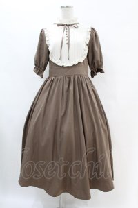 m petit by misako / ナシジムジキリカエワンピース M ブラウン H-25-07-06-1037-LO-OP-NS-ZH