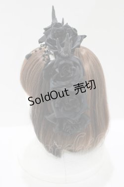 画像2: Restyle / Antlers roses and beads  黒 H-25-07-06-068-GO-AC-KB-ZH
