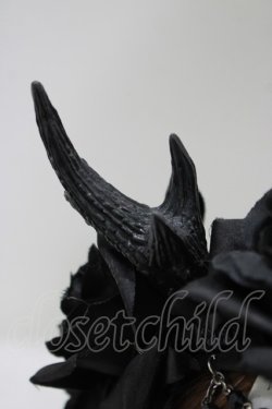 画像3: Restyle / Antlers roses and beads  黒 H-25-07-06-069-GO-AC-KB-ZH
