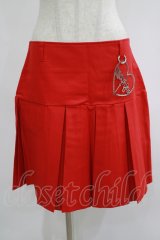 MORPH8NE / LUSTスカート L レッド H-25-07-06-012-PU-SK-KB-ZH