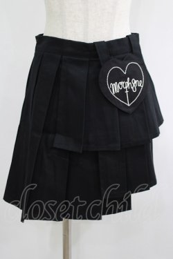 画像1: MORPH8NE / STUDENT SKIRT M ブラック H-25-07-06-015-PU-SK-KB-ZH