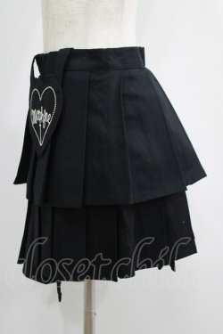 画像2: MORPH8NE / STUDENT SKIRT M ブラック H-25-07-06-015-PU-SK-KB-ZH