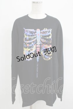 画像1: QOOZA / QOOZA×zumi Costal Long Sleeve Tee  黒 H-25-07-06-019-PU-TO-KB-ZH