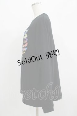 画像2: QOOZA / QOOZA×zumi Costal Long Sleeve Tee  黒 H-25-07-06-019-PU-TO-KB-ZH