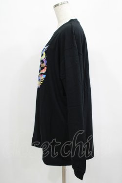 画像2: QOOZA / QOOZA×zumi Costal Long Sleeve Tee  黒 H-25-07-06-021-PU-TO-KB-ZH